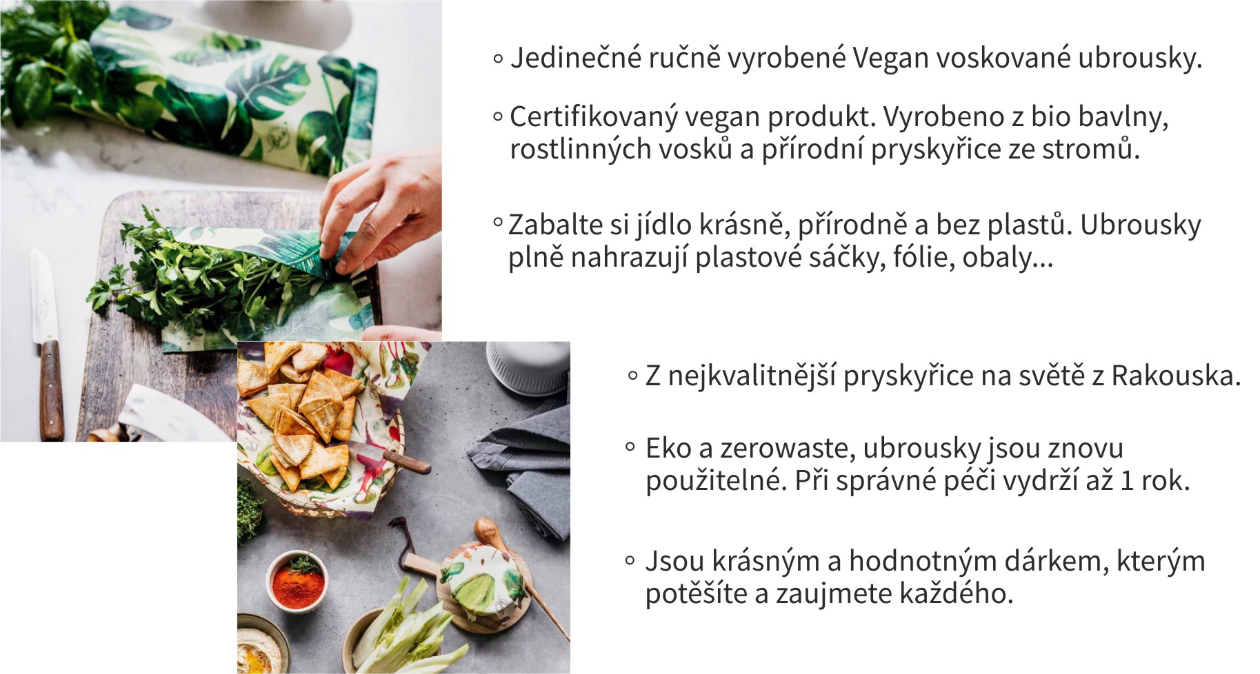 vegan obrusky -info